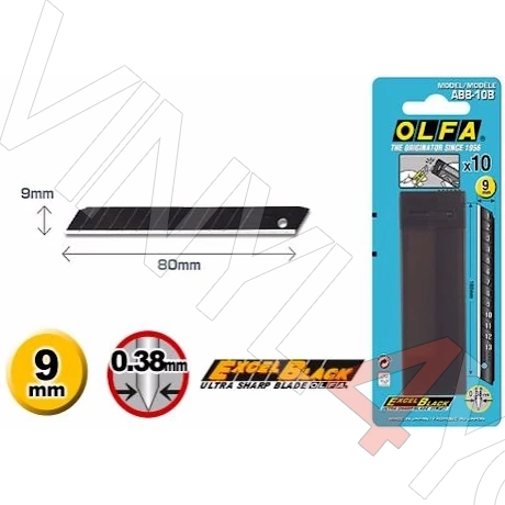 Лезвия OLFA ABB-10B Black Max