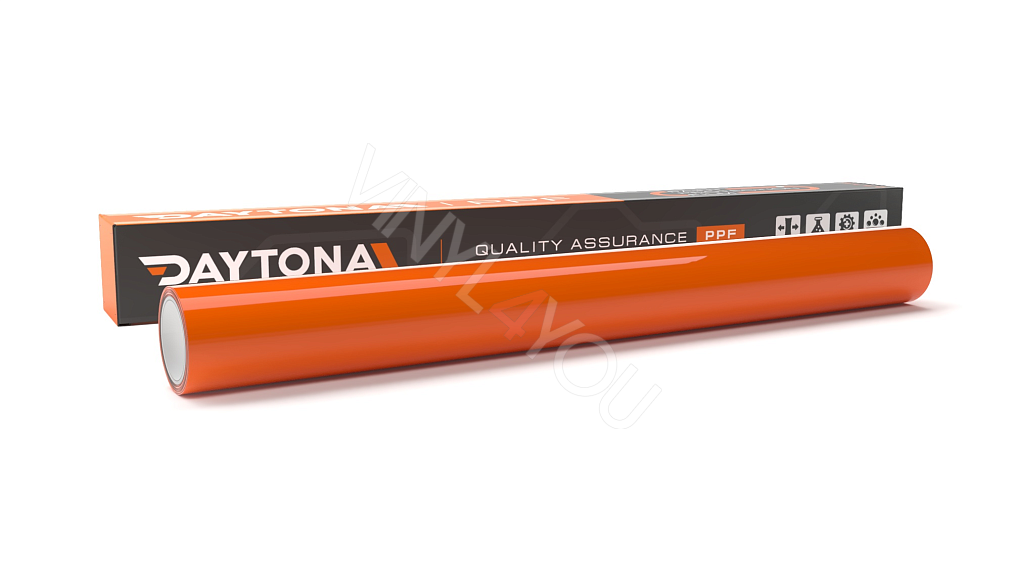 Глянцевая полиуретановая пленка Апельсиновый DAYTONA PPF S200 Crystal Orange Red